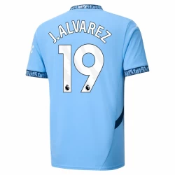 Manchester City J. Alvarez #19 Voetbalshirt 2024-25 Thuistenue Heren